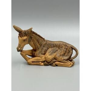 Vintage 1983 Fontanini Heirloom Nativity Donkey Figurine Italy